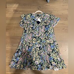 Current Air Blue and Green Ruffled Tiered Sundress